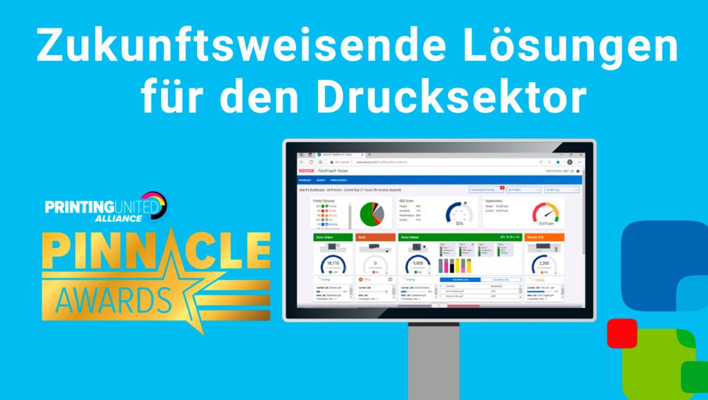 Die Xerox FreeFlow Vision Software ermöglicht es Druckdienstleistern, die Produktivität ihrer Maschinen in Echtzeit zu überwachen und die Effizienz durch datenbasierte Optimierung zu steigern. Gewinner des Pinnacle Product Award 2024, setzt Xerox mit FreeFlow Vision und FreeFlow Vision Connect neue Maßstäbe in der Drucktechnologie.